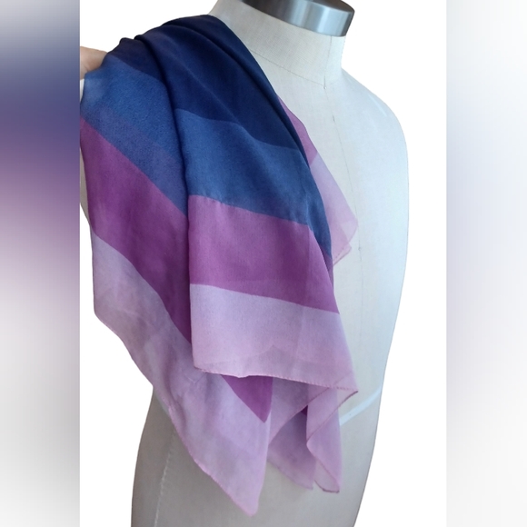 Purples and Pinks sheer Scarf Shawl - Picture 1 of 8
